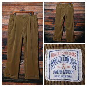 Polo Ralph Lauren Vintage Corduroy Pants Mens 36X29 Bergdorf Goodman 745 Brown